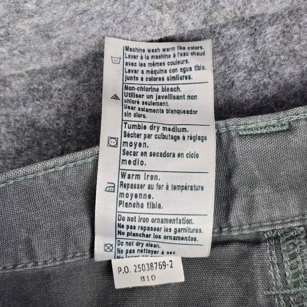 Carhartt Mens B147 FAT Gray Canvas Carpenter Workwear Shorts Original‎ Fit Sz 42